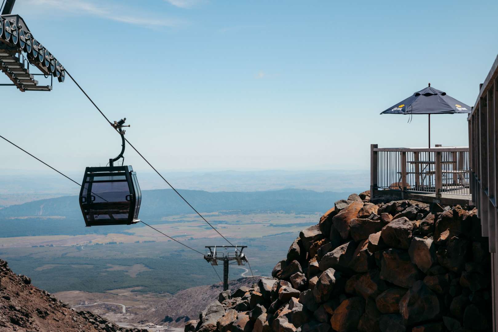 Panoramic aerial views of Mt Ruapehu and the Central Plateau